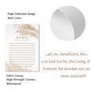Axyaa Boho Beige Pampas Allah Ayat Al Kursi Canvas Wall Art Print for Home Decor