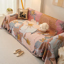 Axyaa Bohemian Sofa Cushion: Modern Printed Sofa Cover & Blanket Set for Living Room.