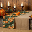 Axyaa Halloween Watercolor Head Table Runner - Farmhouse Party Decor