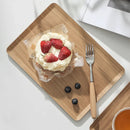 Axyaa Ash Wood Rectangular Dessert Tray
