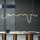 Axyaa Modern Minimalist LED Chandelier for Dining Table Kitchen Living Room