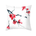 Axyaa Fresh Ink Flower Print Pillowcase: Perfect for Office, Living Room, Car Decor