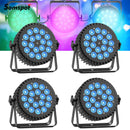 Axyaa 18x12W LED Par Light RGBWA+UV Stage Effect for Disco Party Concert