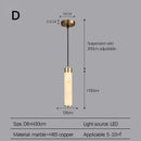 Axyaa Nordic LED Pendant Lamp: Modern Marble Chandelier for Bedroom, Kitchen, Dining Room