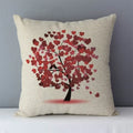 Axyaa Trees Printed Cozy Cushion for Living Room - Home Decor Pillowcase 45x45cm