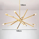 Axyaa Modern LED Staircase Chandeliers for Living Room Lighting