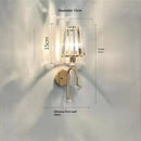Axyaa LED Crystal Wall Lamp for Living Room, Bedroom, and Corridor Lighting