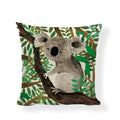 Linen Print Pillowcase 45X45CM Wildlife Collection by Axyaa