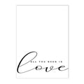 Nordic Love Life Quote Canvas Painting Wall Art for Living Room by Axyaa