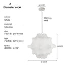 Axyaa Designer Silk Pendant Lamp: Elegant LED Lighting for Dining Room & Kitchen Island