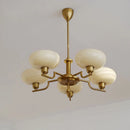 Axyaa French Style Glass Chandelier, Modern European Design for Home Living Spaces
