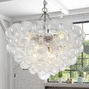 Axyaa Luxury LED Glass Chandelier for Living Room, Restaurant, Bedroom, Villa & Kitchen