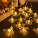 Axyaa Butterfly LED Fairy Lights String for Wedding Party Room Garden Decor
