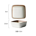Axyaa Ceramic Seasoning Dish: Dip, Soy Sauce, Vinegar, Appetizer Plate, Sushi Plate