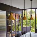 Axyaa Metal Pendant Lamp - Simple Shape for Kitchen Bar, Creative Hanging Light for Bedside