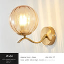 Axyaa Glass Wall Lamp: Modern Nordic Design for Living, Bedroom, Kitchen