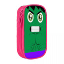 Axyaa Hulk Double Layer Pencil Case: Large Capacity, Super Hero Design, School & Make Up Bag