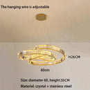 Axyaa Modern Luxury LED Crystal Chandelier for Home Interior Dining Room and Living Room