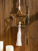 Axyaa Golden Star Moon Ramadan Hanging Ornaments Eid Mubarak Decor