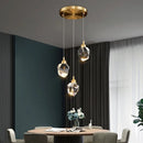 Axyaa Crystal LED Chandelier | Modern Nordic Design for Home Décor