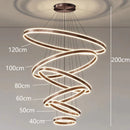 Axyaa Crystal Chandelier Stair Pendant Living Room Lighting