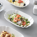 Axyaa 8-Piece 7.75" White Porcelain Breakfast Dinner Dessert Plates