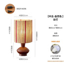 Axyaa Wooden Hemp Rope Table Lamp LED E27 Bedside Study Home Decor