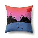 Axyaa Cartoon Abstract Scene Cushion Cover 45x45cm