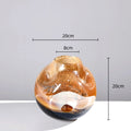 Axyaa Gradient Glass Vase with Irregular Flowers Home Decoration Arrangement