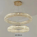 Axyaa Crystal Pendant Chandelier for Modern Luxury Decor, LED, Gold/Silver Finish