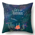 Axyaa Galaxy Print Pillowcase - Decorative Polyester Cushion Cover for Home Sofa