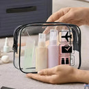 Axyaa Clear Makeup Bag Portable Travel Toiletry Pouch Waterproof PVC Storage Case