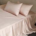 Axyaa Mulberry Silk Bed Sheet Set Queen King Ultra Soft High End Bedding