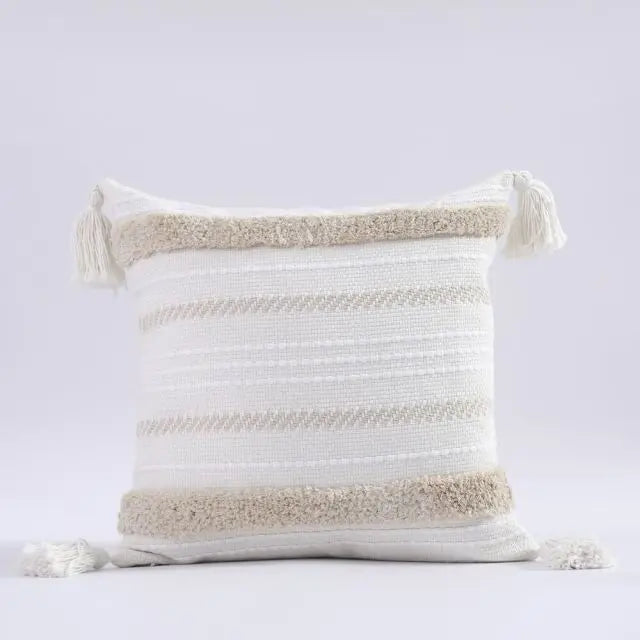 Axyaa Boho Tassel Cushion Cover - Nordic Style Modern Home Decor
