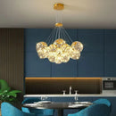 Axyaa Glass Ball LED Chandeliers for Modern Living Rooms, Bedrooms, and Dining Rooms