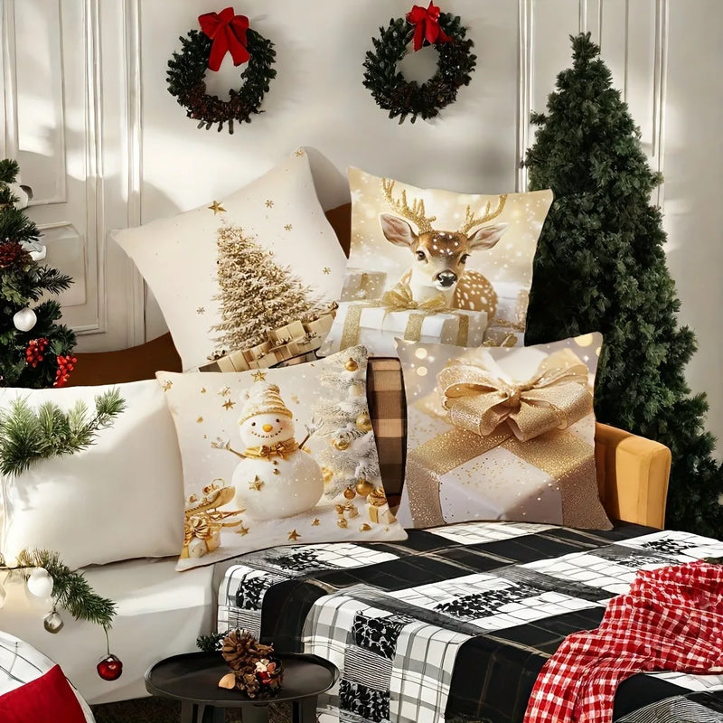 Holiday Pillowcase Set for Festive Home Decor by Axyaa