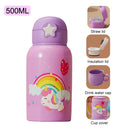 Axyaa Kids Cartoon Water Bottle - Stainless Steel Vacuum Flask