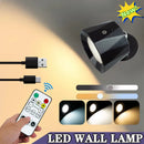 Axyaa Touch Control LED Wall Lamp: 360 Rotatable, USB Rechargeable, Wireless Night Light