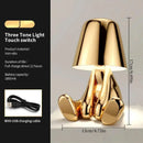 Axyaa Little Golden Man USB Table Lamp Luxury Design Room Decoration
