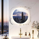Axyaa LED Backlit Bathroom Mirror with 3 Light Colors & Dimming