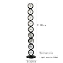 Axyaa Metal Ball Floor Lamp Black Standard Modern Minimalist Living Room Light