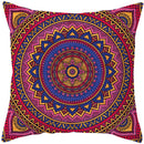 Axyaa Mandala Print Square Pillowcase - Home Decor Cushion Cover