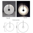 Axyaa Nordic Marble LED Wall Lamp | Circular Restaurant & Bedroom Lighting