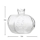 Axyaa Clear Glass Pomegranate Vase for Home Wedding Party Table Decor