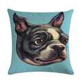 Cartoon Dog Cushion Cover by Axyaa - Linen Pet Pillow for Home Office Sofa Decor