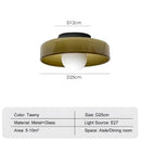 Axyaa Nordic Glass LED Ceiling Lamps Colorful Surface Mounted Lights