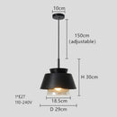 Axyaa Nordic Iron Glass Pendant Chandelier for Dining Room Kitchen Bedroom