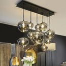 Axyaa Glass Pendant Light Chandelier for Living Room Dining Room