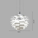 Axyaa Nordic Chiba Chandelier LED Pendant Light, Postmodern Aluminum Design