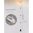 Axyaa Golden Hourglass Floor Pendant Lamp for Living Room, Bedroom - Minimalist Atmosphere